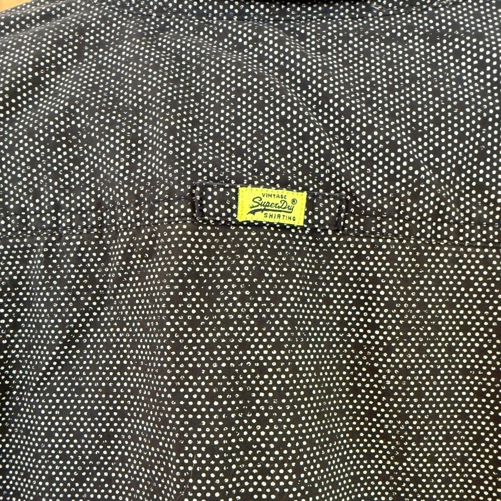 Superdry Men's Black and Green Patterned Shirt - Picture 12 of 12